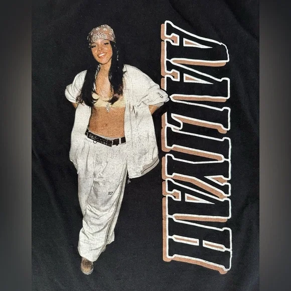Aaliyah Graphic Tee – Women’s XL (Streetwear / Y2K Vibe) - Picture 5 of 6